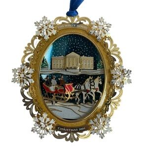 2004 The White House Historical Association Christmas Ornament 3D 1880 Hayes